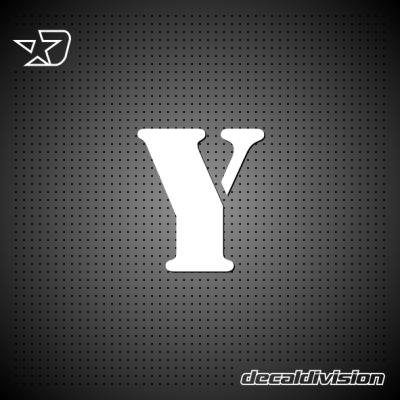 Vinyl Letter Y - STENCIL